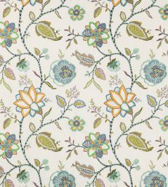 Havana Fabric by Jane Churchill Green/Blue Havana Fabric by Jane Churchill Green/Blue