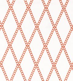 Hayloft Embroidery Fabric by Scion Tomato Hayloft Embroidery Fabric by Scion Tomato