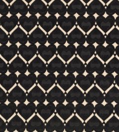 Hearts Fabric by Kirkby Design Monochrome Hearts Fabric by Kirkby Design Monochrome