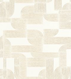 Hector Wallpaper by Casamance Blanc / Dore Hector Wallpaper by Casamance Blanc / Dore