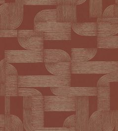 Hector Wallpaper by Casamance Terracotta / Dore Hector Wallpaper by Casamance Terracotta / Dore