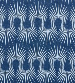 Hedgehog Fabric by Schumacher Denim White Hedgehog Fabric by Schumacher Denim White