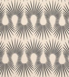 Hedgehog Fabric by Schumacher Putty Black Hedgehog Fabric by Schumacher Putty Black