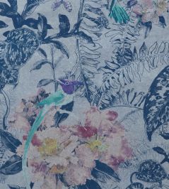 Hedgerow Wallpaper by 1838 Wallcoverings Blue Dusk Hedgerow Wallpaper by 1838 Wallcoverings Blue Dusk