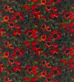 Helianthus Velvet Fabric by Harlequin Vermillion / Harrisa / Fig Leaf Helianthus Velvet Fabric by Harlequin Vermillion / Harrisa / Fig Leaf