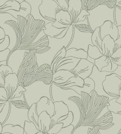 Helleborus Wallpaper by Farrow & Ball Eddy / Card Room Green Helleborus Wallpaper by Farrow & Ball Eddy / Card Room Green