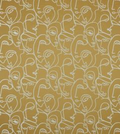 Henri Fabric by Ashley Wilde Ochre Henri Fabric by Ashley Wilde Ochre