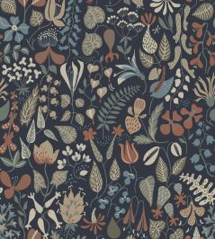Herbarium Wallpaper by Borastapeter Midnight Herbarium Wallpaper by Borastapeter Midnight