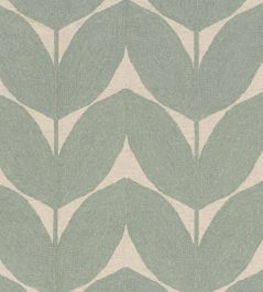 Herbes Folles Fabric by Casamance Celadon Herbes Folles Fabric by Casamance Celadon