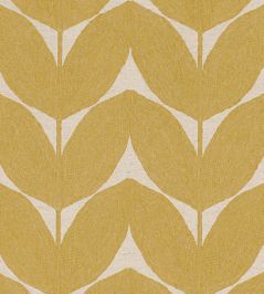 Herbes Folles Fabric by Casamance Moutarde Herbes Folles Fabric by Casamance Moutarde