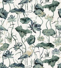 Heron Fabric by Camengo Azur Heron Fabric by Camengo Azur