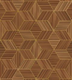 Herringbone Geo Mural by Eijffinger Brown/Taupe Herringbone Geo Mural by Eijffinger Brown/Taupe