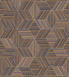 Herringbone Geo Mural by Eijffinger Dark Brown/Taupe Herringbone Geo Mural by Eijffinger Dark Brown/Taupe