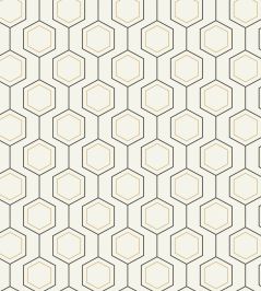 Hexaline Wallpaper by Caselio Noir blanc or Hexaline Wallpaper by Caselio Noir blanc or