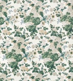 Hidcote Fabric by Thibaut White Hidcote Fabric by Thibaut White