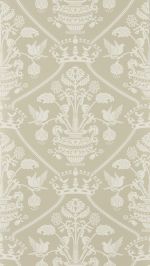 Highgrove Damask Wallpaper by Sanderson Gritstone Highgrove Damask Wallpaper by Sanderson Gritstone