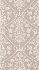 Highgrove Damask Wallpaper by Sanderson Rose Highgrove Damask Wallpaper by Sanderson Rose