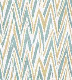 Highland Peak Fabric by Anna French Turquoise Highland Peak Fabric by Anna French Turquoise