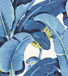 Hinson Palm Wallpaper by Scalamandre Blue Lagoon Hinson Palm Wallpaper by Scalamandre Blue Lagoon