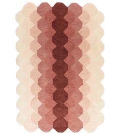 Hive Rug by Asiatic Pink Hive Rug by Asiatic Pink