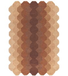 Hive Rug by Asiatic Rust Hive Rug by Asiatic Rust