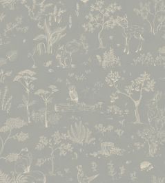 Hollie Wallpaper by Sandberg Misty Blue Hollie Wallpaper by Sandberg Misty Blue