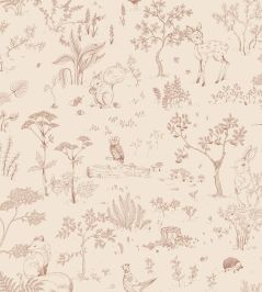 Hollie Wallpaper by Sandberg Terracotta Hollie Wallpaper by Sandberg Terracotta