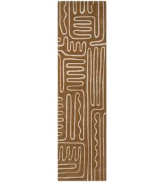 Hollow Runner Rug by Harlequin Tan Hollow Runner Rug by Harlequin Tan