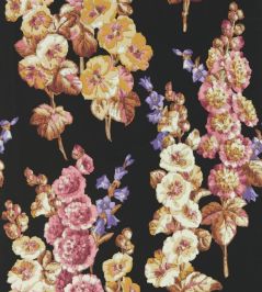 Hollyhocks Wallpaper by Sanderson Copper/Rhodera Hollyhocks Wallpaper by Sanderson Copper/Rhodera