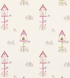 Home Tweet Home Fabric by Harlequin Pink/Lime/Duckegg Home Tweet Home Fabric by Harlequin Pink/Lime/Duckegg
