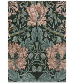Honeysuckle & Tulip Rug by Morris & Co Teal Honeysuckle & Tulip Rug by Morris & Co Teal