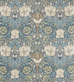 Honeysuckle & Tulip Fabric by Morris & Co Woad/Thyme Honeysuckle & Tulip Fabric by Morris & Co Woad/Thyme