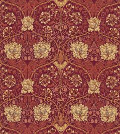 Honeysuckle & Tulip Fabric by Morris & Co Brick/Russet Honeysuckle & Tulip Fabric by Morris & Co Brick/Russet