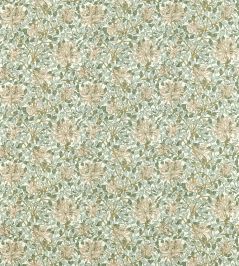 Honeysuckle Outdoor Fabric by Morris & Co Sage/Clay Honeysuckle Outdoor Fabric by Morris & Co Sage/Clay