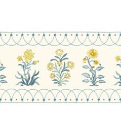 Hoopla Border Wallpaper by DADO Blue and Citrus Hoopla Border Wallpaper by DADO Blue and Citrus