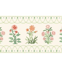 Hoopla Border Wallpaper by DADO Green and Pink Hoopla Border Wallpaper by DADO Green and Pink