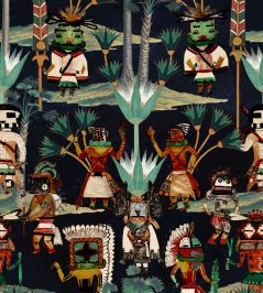 Hopi Spirit Wallpaper by MINDTHEGAP Anthracite Hopi Spirit Wallpaper by MINDTHEGAP Anthracite