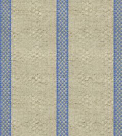 Hopsack Stripe Fabric by Ian Mankin Airforce Hopsack Stripe Fabric by Ian Mankin Airforce
