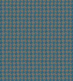 Hounds Tooth Fabric by Arley House Petrol Blue Hounds Tooth Fabric by Arley House Petrol Blue