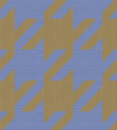 Houndstooth Mural by Eijffinger Olive Cornflower Houndstooth Mural by Eijffinger Olive Cornflower