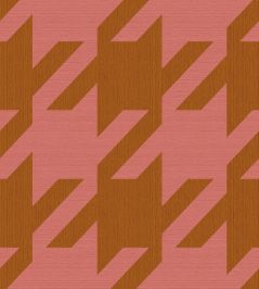 Houndstooth Mural by Eijffinger Pink Camel Houndstooth Mural by Eijffinger Pink Camel