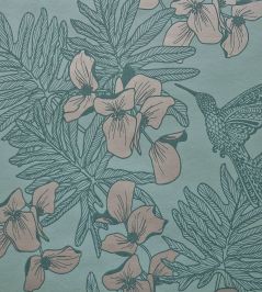 Hummingbird Wallpaper by 1838 Wallcoverings Seafoam Hummingbird Wallpaper by 1838 Wallcoverings Seafoam