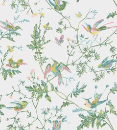 Hummingbirds Wallpaper by Cole & Son Green & Pink Hummingbirds Wallpaper by Cole & Son Green & Pink
