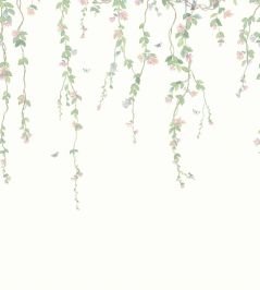 Hummingbirds Flora Mural by Cole & Son Blush, Sage, & Mulberry on Cream Hummingbirds Flora Mural by Cole & Son Blush, Sage, & Mulberry on Cream
