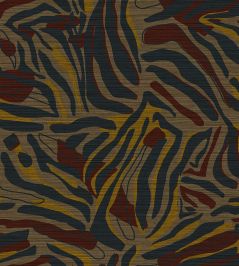 Hutu Wallpaper by Jannelli&Volpi Blue/Red Hutu Wallpaper by Jannelli&Volpi Blue/Red