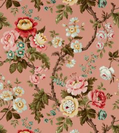 Hykenham Wallpaper by Sanderson French Rose Hykenham Wallpaper by Sanderson French Rose