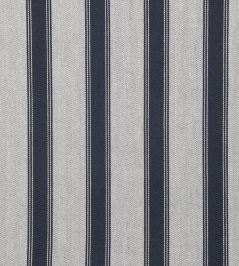 Blazer Stripe Fabric by Ian Mankin Dark Navy Blazer Stripe Fabric by Ian Mankin Dark Navy
