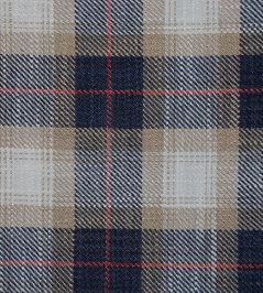 Kintyre Check Fabric by Ian Mankin Dark Navy Kintyre Check Fabric by Ian Mankin Dark Navy