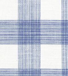 Hemsby Check Fabric by Ian Mankin Cobalt Hemsby Check Fabric by Ian Mankin Cobalt