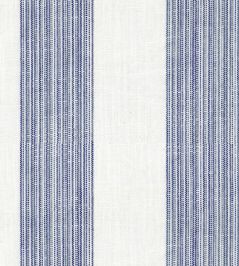 Lulworth Stripe Fabric by Ian Mankin Cobalt Lulworth Stripe Fabric by Ian Mankin Cobalt